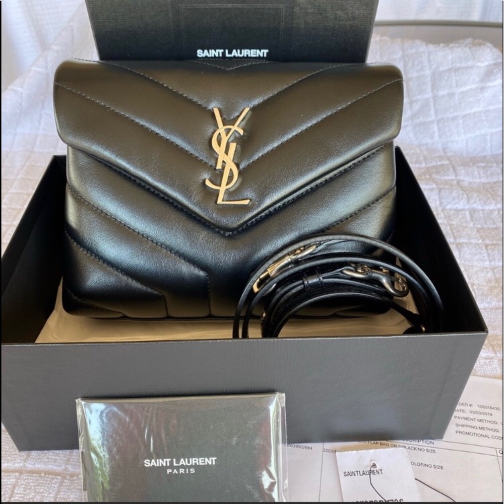 LOULOU TOY BAG IN MATELASSÉ "Y" LEATHER